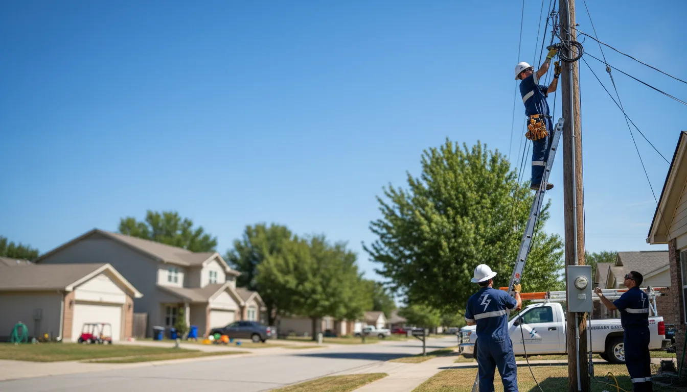 Residential electrician providing installation services in Salix, IA